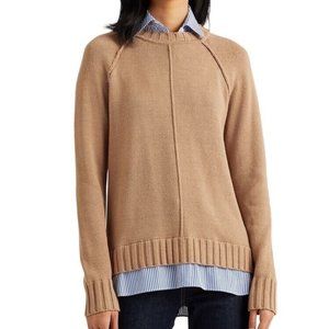 Ralph Lauren Layered Cotton Knit Sweater